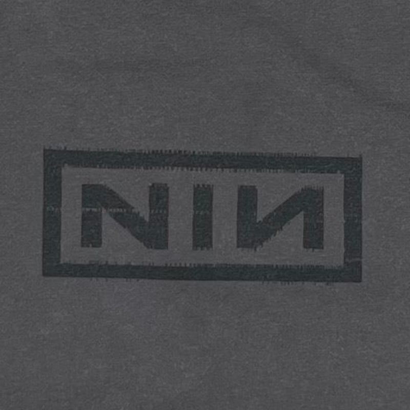 NINE INCH NAILS WITH TEETH NIN BOX LOGO CHARCOA