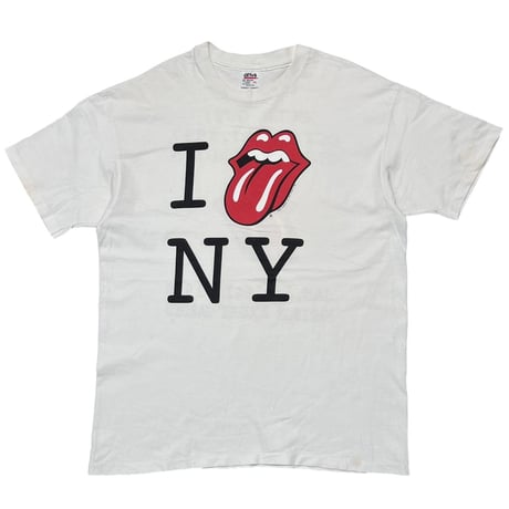 ROLLING STONES I LOVE NEW YORK 1998 TONGUE WHITE ANVIL XL 0625