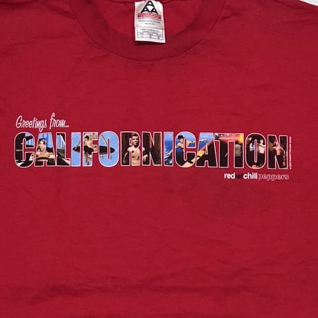 RED HOT CHILI PEPPERS GREETING FROM CALIFORNICATION RED ALSTYLE LARGE 6751
