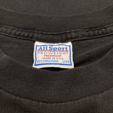 NINE INCH NAILS 90's NIN BOX LOGO TEE ALL SPORT BLACK LARGE 97508