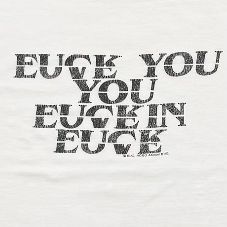 greatLAnd fuck love shirt / new vintage MEDIUM 6046