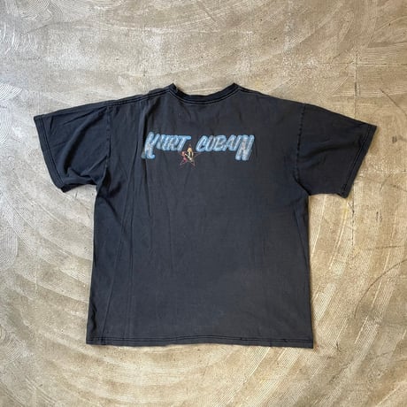 NIRVANA KURT COBAIN 1996 THE END OF MUSIC STAR TEE BLACK GIANT XL  3727
