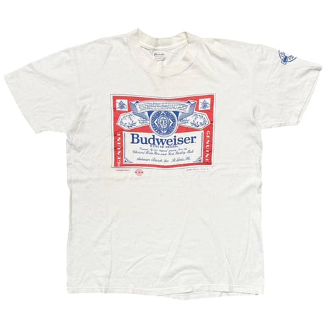Budweiser 1988 LABEL LOGO WHITE Stedman LARGE 5875
