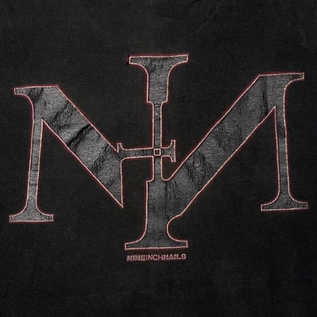 NINE INCH NAILS SIN LOGO FRUIT OF THE LOOM XL 1834