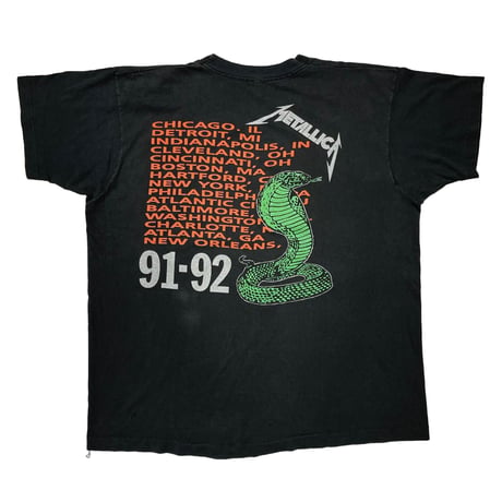 METALLICA 91-92 TOUR BOOTLEG FITS XL 8977