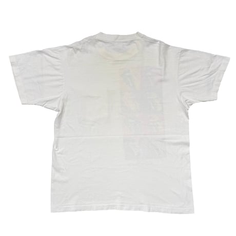 ROLLING STONES 1989 STEEL WHEELS MULTI LIP & TONGUE POCKET TEE WHITE FRUIT OF THE LOOM XL 6309