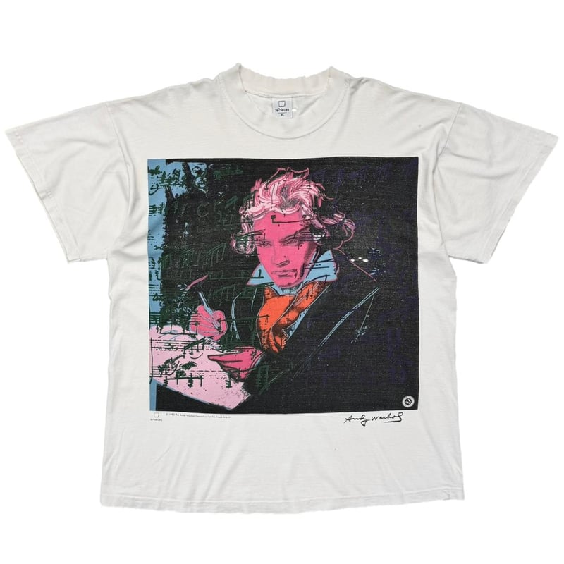 ANDY WARHOL 1993 BEETHOVEN WHITE XL 8344 | grea