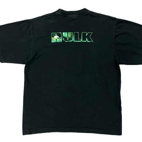 VINTAGE MARVEL HULK MOVIE TEE BLACK LARGE V0005
