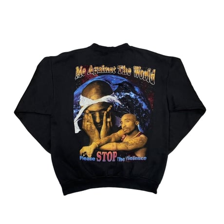 2PAC ALL EYES ON ME ME AGAINST THE WORLD CREWNECK SWEAT XL 0836