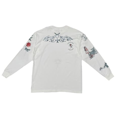 DENNIS RODMAN DEAD STOCK TATTOO LS TEE XL WHITE 8637
