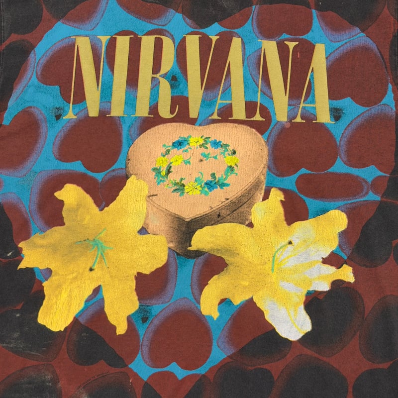 NIRVANA HEART SHAPED BOX GIANT BY TULTEX XL 218