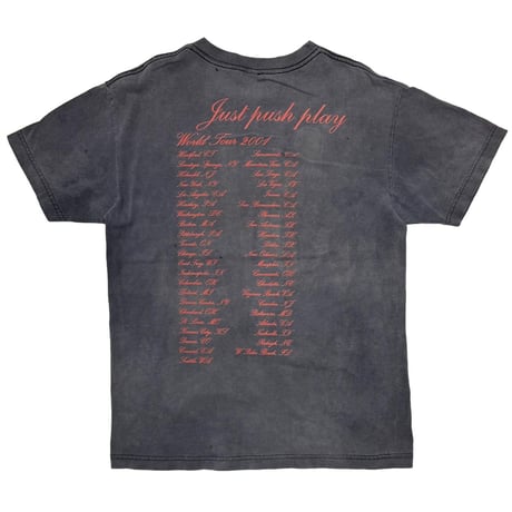 AEROSMITH SORAYAMA JUST PUSH PLAY WORLD TOUR 2001 FITS MEDIUM 5303
