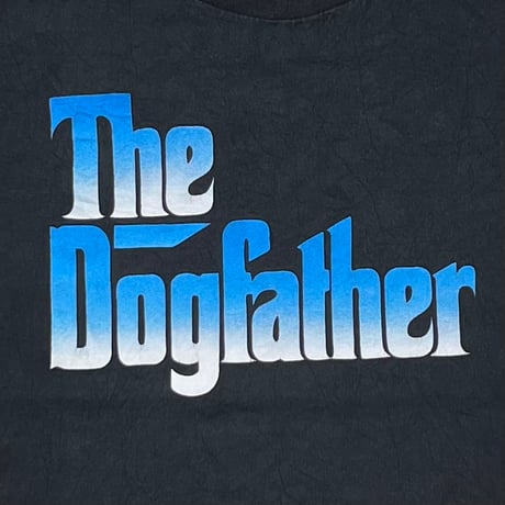 OLD & VINTAGE THE DOGFATHER BLUE TEXT FITS XL 9015