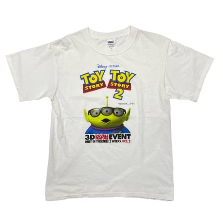 DISNEY VINTAGE TOY STORY 2 ALIEN 3D EVENT WHITE ANVIL MEDIUM 6058