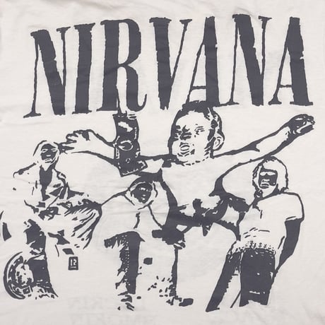 NIRVANA VESTIBULE NEVERMIND MULTI WHITE FITS LARGE 1984