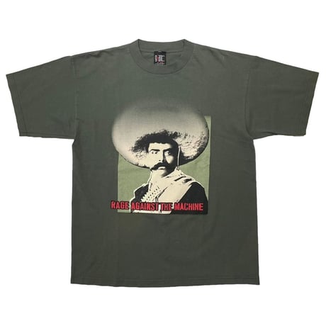 RAGE AGAINST THE MACHINE 1997 EMILIANO ZEPATA TEE OLIVE GIANT XL 6220
