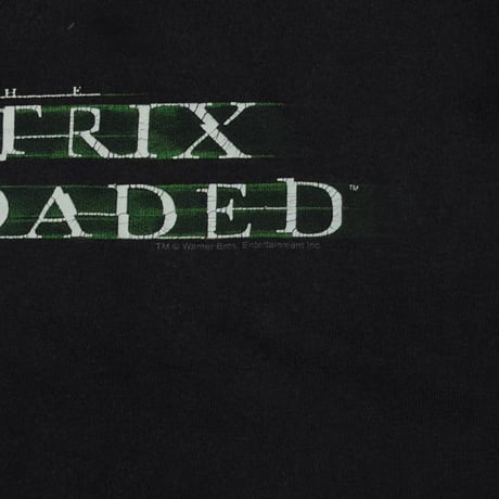 THE MATRIX RELOADED TEXT LOGO M&O XL 1514