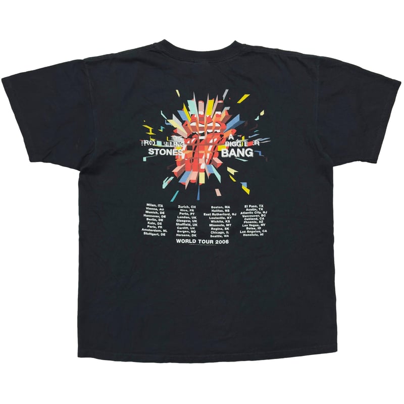 ローリングストーンズ Tシャツ A Bigger Bang World Tour ROLLING STONES A BIGGER BANG TシャツL〜XL