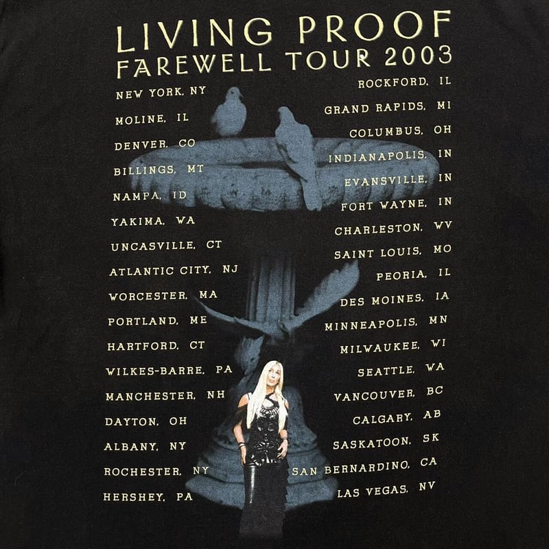 CHER LIVING PROOF FAREWELL TOUR 2003 FITS XL 56