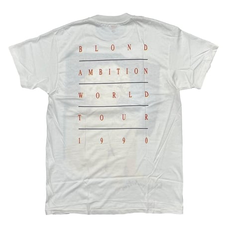 MADONNA BLOND AMBITION 1990 WORLD TOUR WHITE HANES LARGE 7805