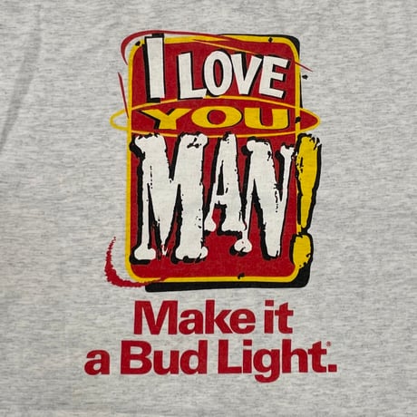 Budweiser 1996 BUD LIGHT I LOVE YOU MAN! GREY CHANGES MEDIUM 9870