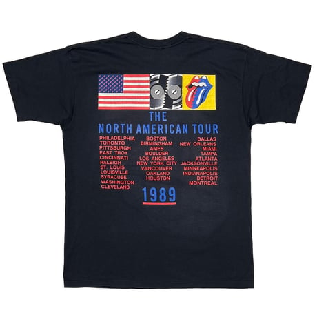 ROLLING STONES 1989 THE NORTH AMERICAN TOUR BIG TONGUE FITS LARGE 0621