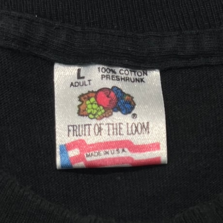 OLD & VINTAGE GUN SHOT SMILE FRUIT OF THE LOOM LARGE 9714