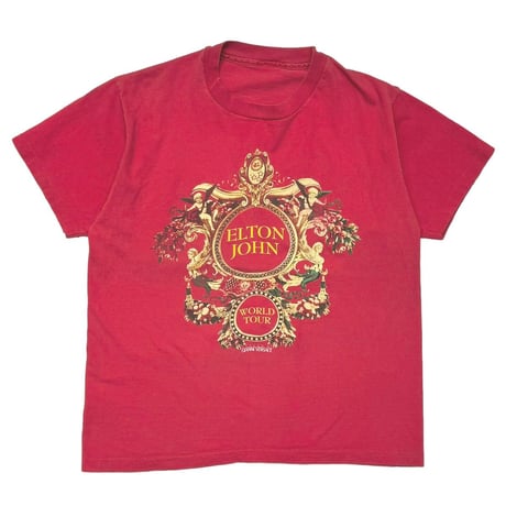 ELTON JOHN GIANNI VERSACE WORLD TOUR FADED RED FITS LARGE 8505