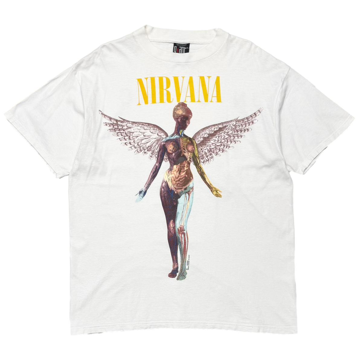 NIRVANA 90s IN vintage grico | XL anvil Tee UTERO IN NIRVANA 90s XL シングルステッチ GIANT UTERO トップス