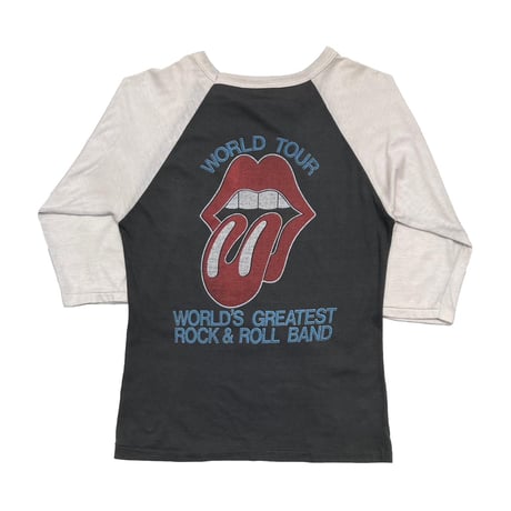 THE ROLLING STONES GIMME SHELTER WORLD TOUR RAGLAN MEDIUM 2764