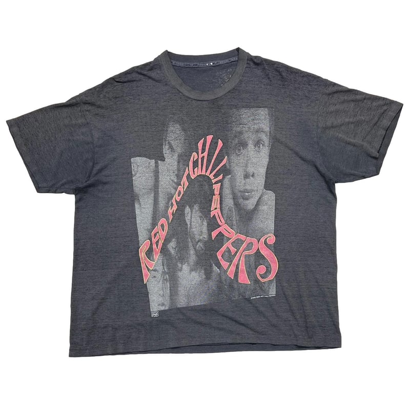 RED HOT CHILI PEPPERS 1990 CURVING LOGO MONOCHR