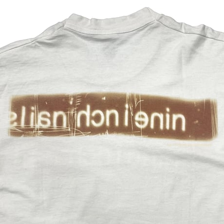 NINE INCH NAILS 1997 LOGO TEE FRUIT OF THE LOOM LARGE 4642