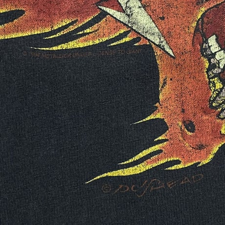 METALLICA PUSHEAD SKULL FIRE TEE GIANT MEDIUM 4806