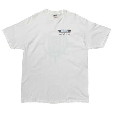 TOP GUN FIRE AT WILL! 1996 VIDEO GAME PROMO WHITE ONEITA XXL 9089