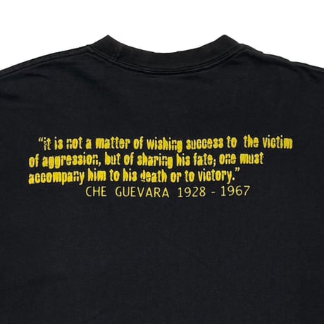 RAGE AGAINST THE MACHINE CHE GUEVARA BACK YELLOW TEXT BLACK GIANT LARGE 5135