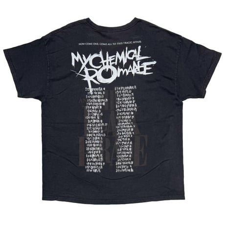 MY CHEMICAL ROMANCE THE BLACK PARADE TOUR 2007 Hanes  XXL 0293