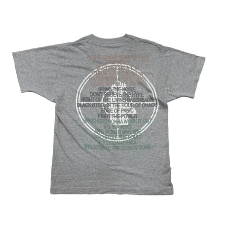 PUBLIC ENEMY 90S WELCOME TO THE TERROR DOME TEE GREY FIT LIKE LARGE 7507