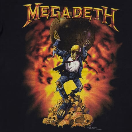 MEGADETH OXIDATION OF THE NATIONS WORLD TOUR 1991 FITS S-M 1694