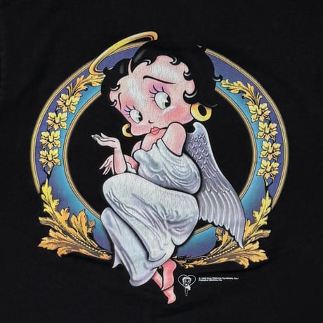 BETTY BOOP BACK ANGEL BLACK FITS LARGE 8679