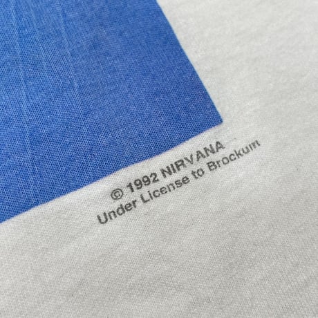 NIRVANA NEVERMIND 1992 WHITE BROCKUM XL 0632