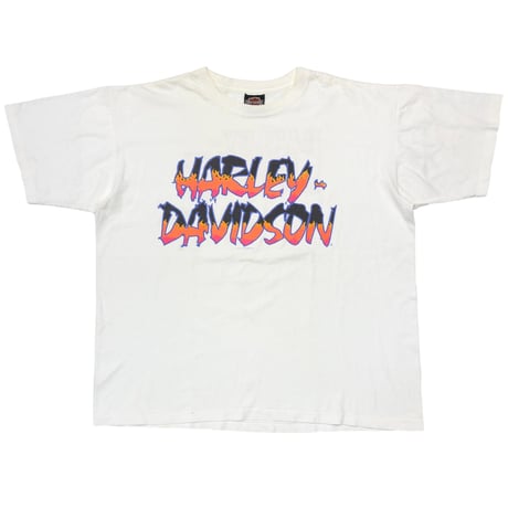 HARLEY DAVIDSON 1994 FLAME LOGO MONTREAL WHITE XL 1390