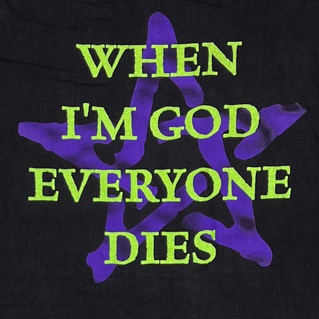 MARILYN MANSON 1996 NO FORGIVENESS WHEN I'M GOD EVERYONE DIES LS EURO XL 8178