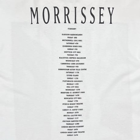 MORRISSEY TOUR SQUARE PHOTO WHITE SCREEN STARS XL 8228