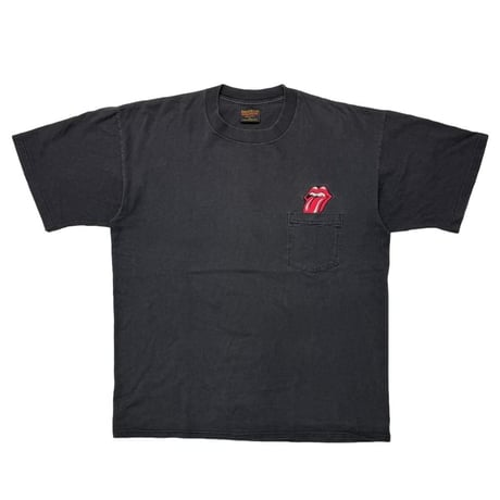 THE ROLLING STONES RIP TONGUE EMBROIDERY POCKET TEE BROCKUM XL 1161