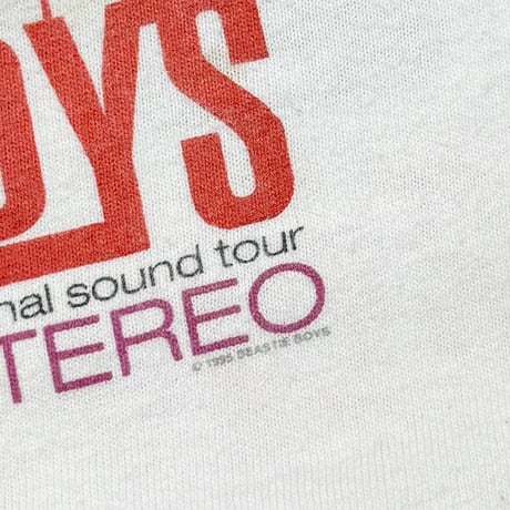 BEASTIE BOYS QUADROPHONIC STEREO WHITE HANES XL 1035