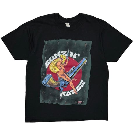 GUNS N' ROSES 1991-1992 NAKED GIRL RIDING GUN FITS LARGE 1353