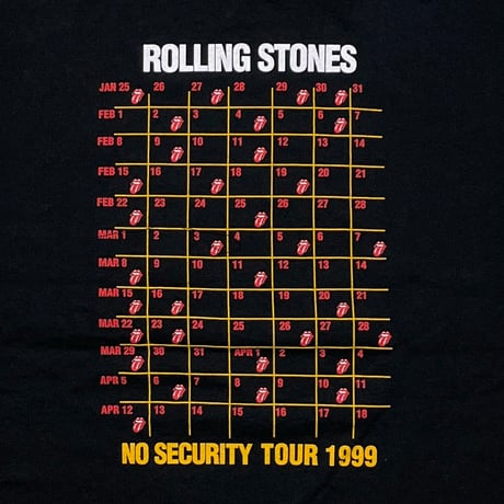 THE ROLLING STONES NO SECURITY TOUR 1999 SOFTEE TEEJAYS XL 8112