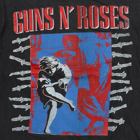 GUNS N' ROSES CIRCLE LOGO & MEMBER BOOTLEG BACK USE YOUR ILLUSION LARGE 5388