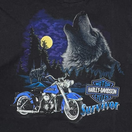 HARLEY DAVIDSON WOLF LEGENDS LIVE WHERE LEGENDS ROAM B&D RAHWAY, N.J. XL 5150