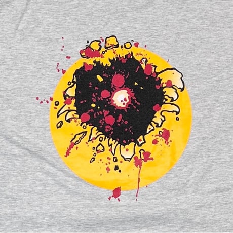 OLD&VINTAGE GUN SHOT SMILE GREY GILDAN XL 0214